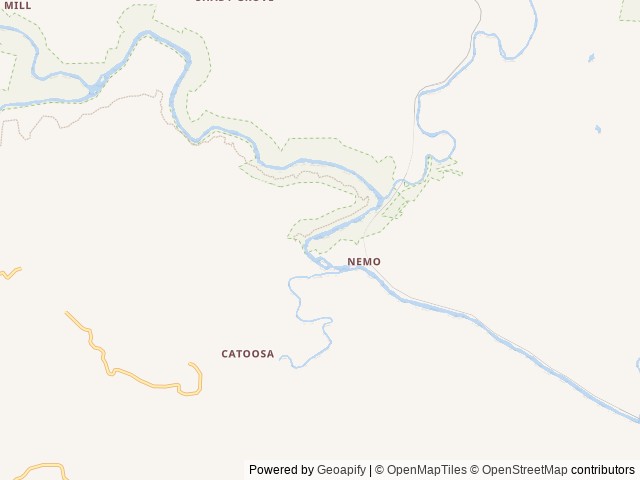 Map of Rock Creek Campground (TN) location at Wartburg, TN, United States
