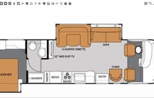 Beautiful 2011 Thor Four Winds Hurricane 32A