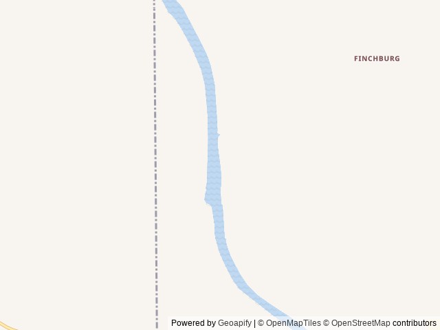 Map of Isaac Creek location at Franklin, AL, United States