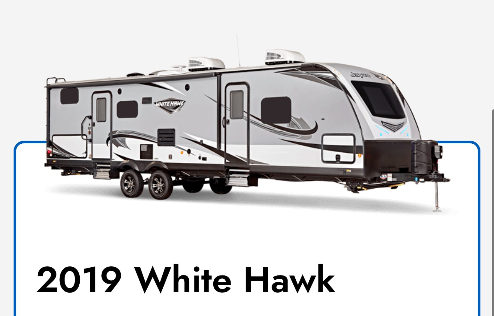2019 White Hawk 32BHS