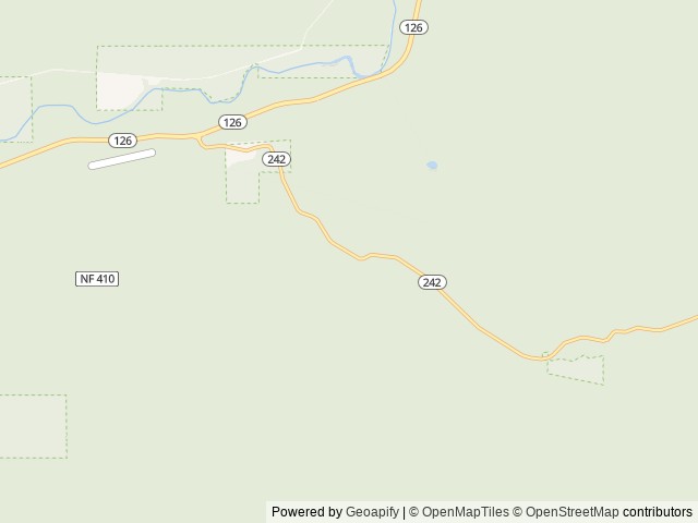 Map of Limberlost Campground location at Blue River, OR, United States