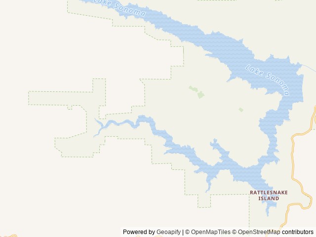Map of Liberty Glen (Lake Sonoma) location at Geyserville, CA, United States