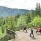 yoga on the observation deck