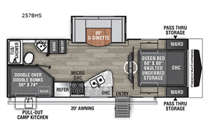 2023 Coachmen RV Freedom Express Ultra Lite 257BHS
