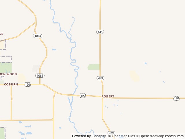 Map of Adventure RV Resort location at Robert, LA, United States