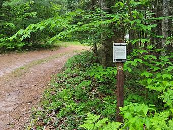 CROOKED LAKE CAMPSITE entrance 