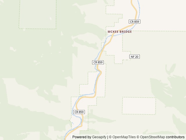 Map of Jackson Campground On the Applegate River location at Jacksonville, OR, United States