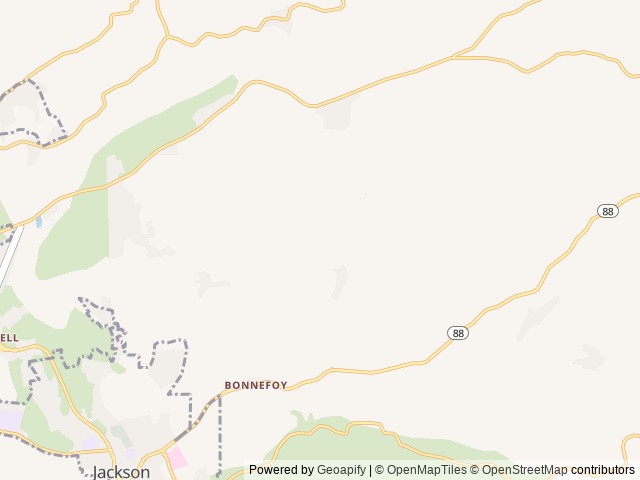 Map of Jackson Rancheria Casino & RV Resort location at Jackson, CA, United States