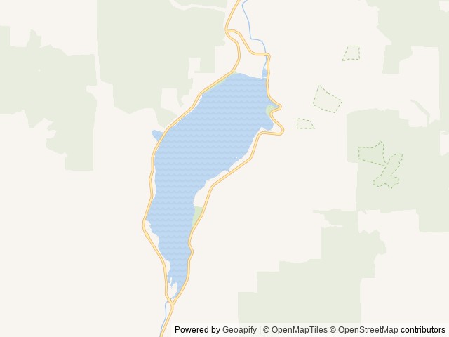 Map of Pine Meadows Campground location at Cottage Grove, OR, United States