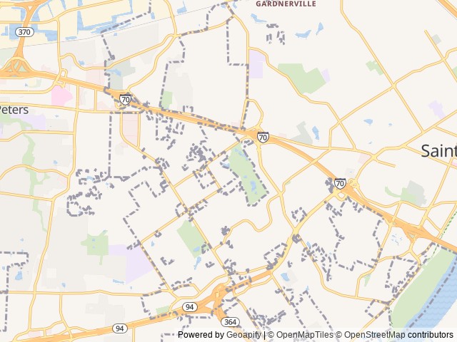 Map for Camp in vintage luxury near Saint Charles, MO