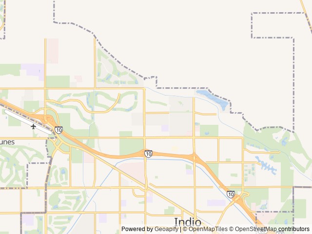 Map for Velarde RV getaways near Indio, CA