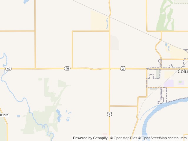 Map of Glacier Peaks RV Park location at Columbia Falls, MT, United States