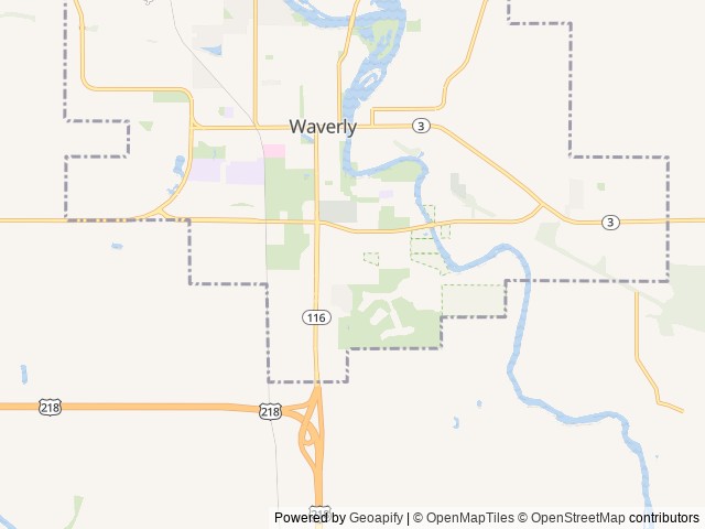 Map for Mini Smurf / Delivery & Setup Only near Waverly, IA