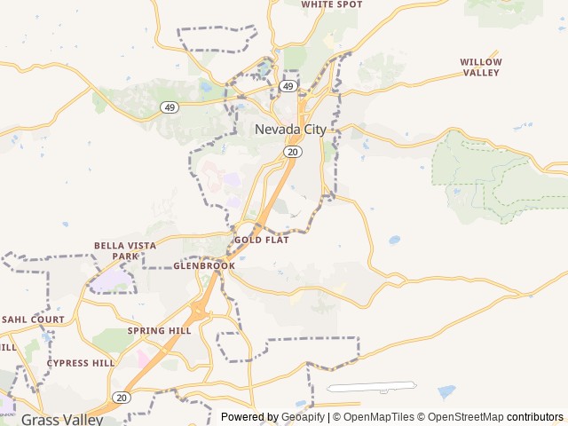 Map for 2018 Keystone RV Springdale 242RKWE near Nevada City, CA