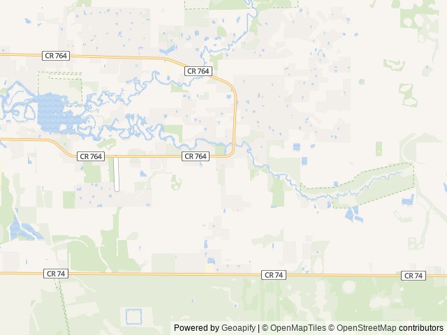 Map of SCK Shell Creek location at Punta Gorda, FL, United States