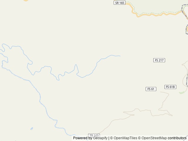Map of Donley Cabin location at Tellico Plains, TN, United States