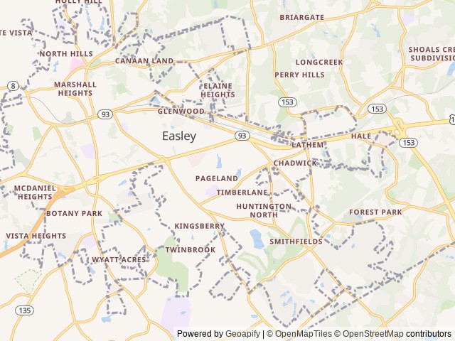 Map for Home Is Where You Park It near Easley, TN