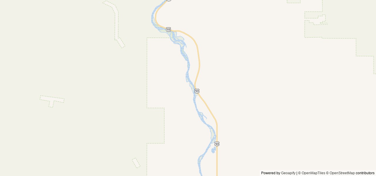 Map of Tower Rock Campground location at Salmon, ID, United States