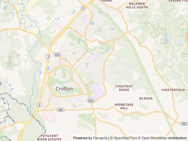 Map for Family Bunkhouse | Sleeps 8 | Fully Stocked near Crofton, MD
