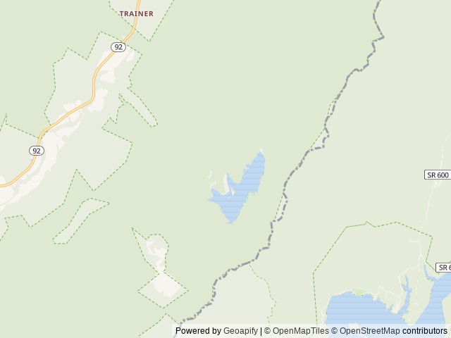 Map of Lake Sherwood location at White Sulphur Spring, WV, United States