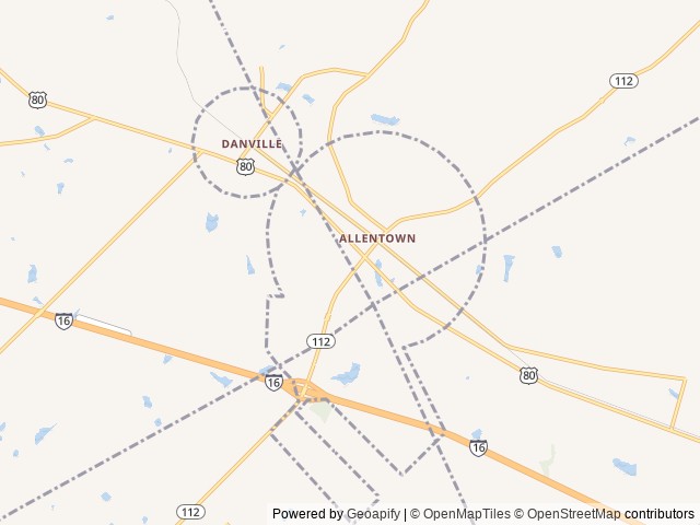 Map for Pure Relaxation near Danville, SC