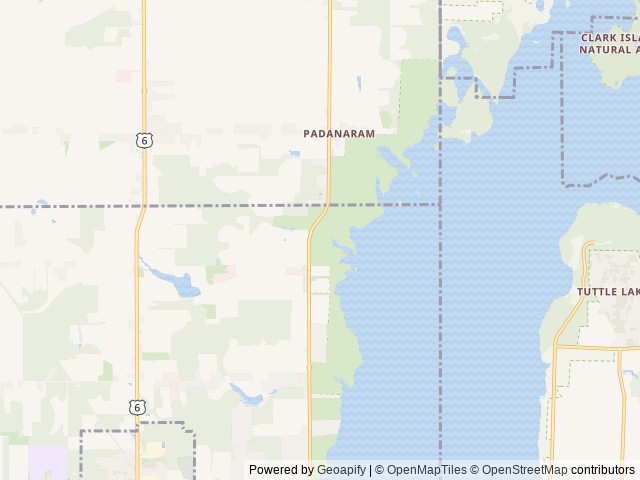 Map of Holiday Camplands location at Austinburg Township, OH, United States