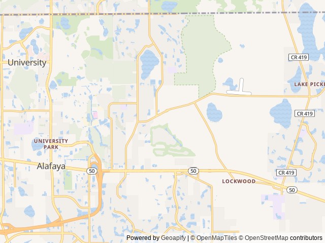 Map for 2008 Winnebago Vista 33T near Orlando, FL