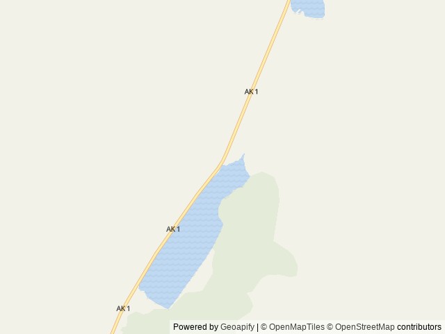 Map of Tenderfoot Creek location at Seward, AK, United States
