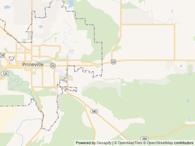 Map for 2020 Heartland Torque TQ 416 near Prineville, OR