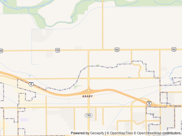 Map for 2013 Fleetwood Discovery 40X - aka "The Disco" near Yuma, AZ