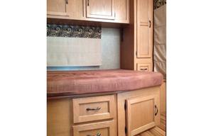 This RV has a very nice layout for a family.