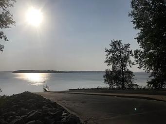Whitebreast Boat Ramp From Land View