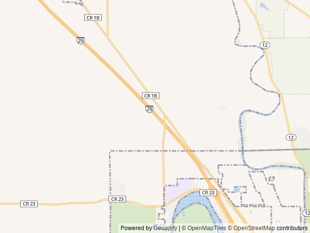 Map of Park Jeff Campground location at North Sioux City, SD, United States