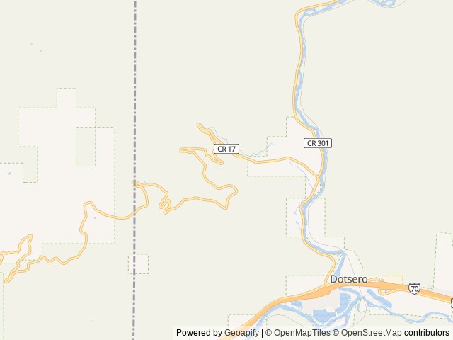 Map of Deep Creek Day Use Area location at Silt, CO, United States
