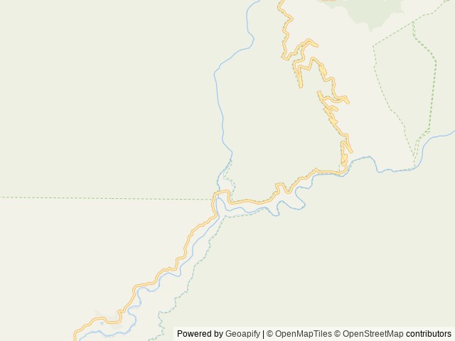 Map of Potwisha Campground location at Three Rivers, CA, United States
