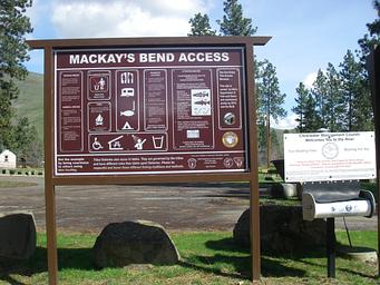 McKay's Bend Recreation Site Information Board
