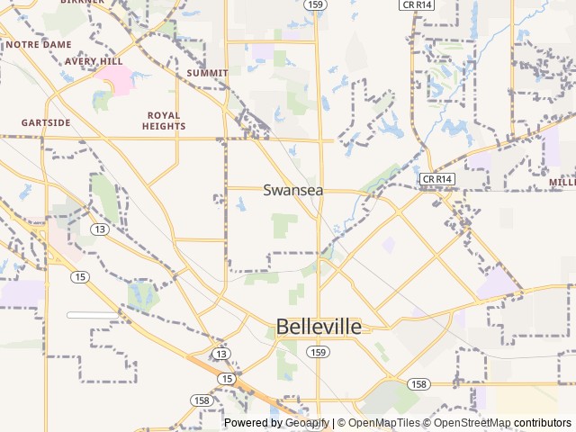 Map for 2022 Forest River RV Cherokee 264DBH near Belleville, MO