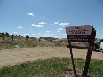 Maah Daah Hey Trail day parking