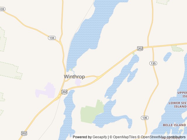 Map for Nature's Navigator near Lisbon, NH