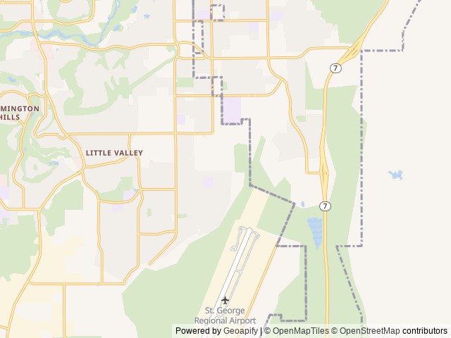 Map for 2022 Keystone RV Passport SL 221BH near St. George, UT