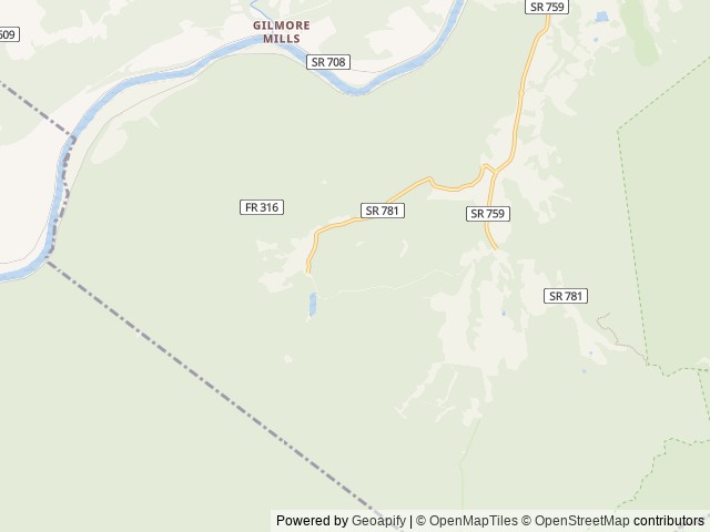 Map of Cave Mountain Lake Group Picnic Shelter location at Natural Bridge Station, VA, United States