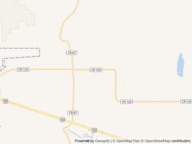 Map of Observer Ranch Campground and Learning Center location at Penrose, CO, United States