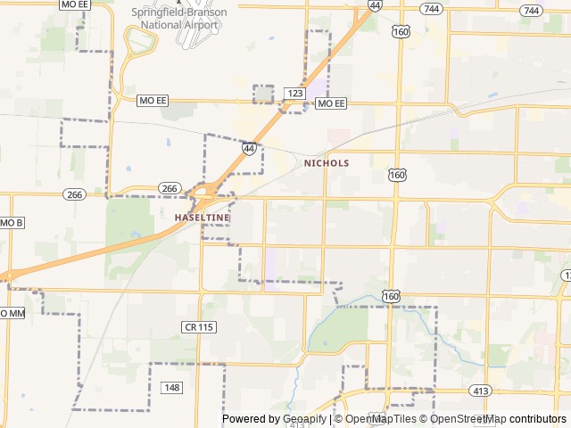 Map for You’re home away from home! near Springfield, MO