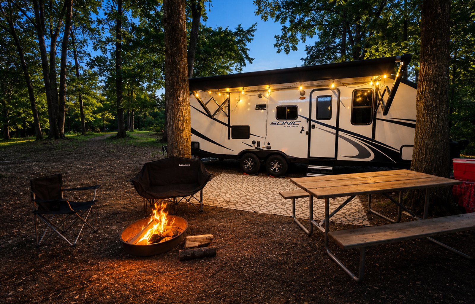 Lightweight Family Camper | Sleeps 6 | Bunks