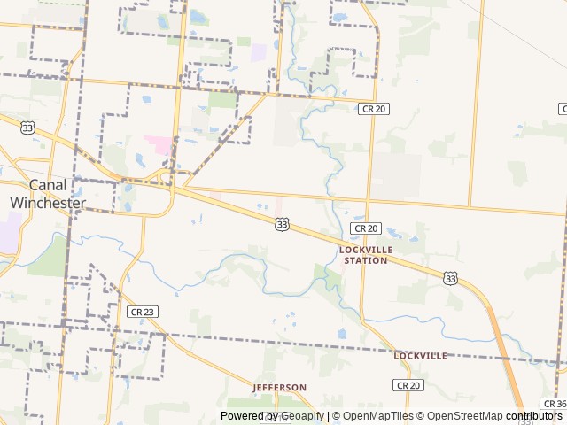 Map for Home Away from Home near Canal Winchester, OH