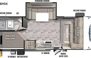 2021 Forest River RV Salem FSX 178BHSK - Rock Wall
