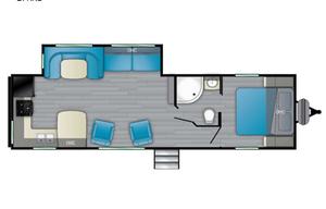 2022 Heartland Trail Runner 27RKS Carolina Skys