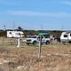 Oregon Inlet Campground with a view of the Bodie Island Lighthouse