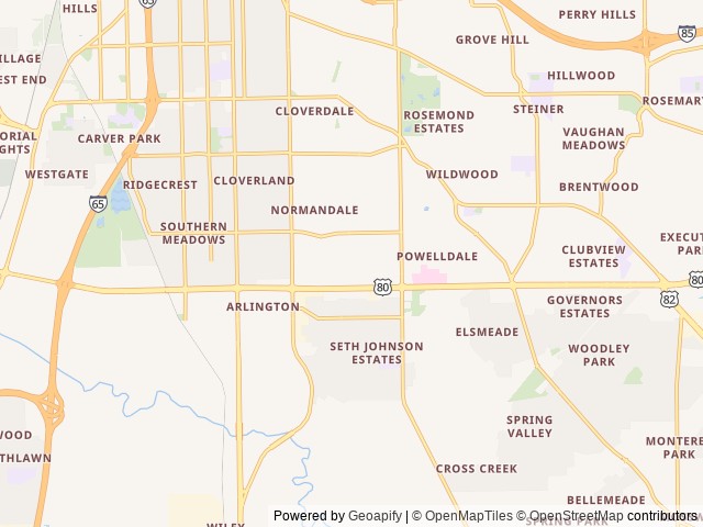 Map for 2022 Cruiser MPG 2700TH near Montgomery, AL