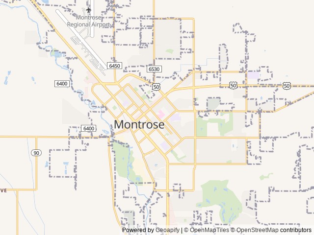 Map for San Juan Explorer near Montrose, CO